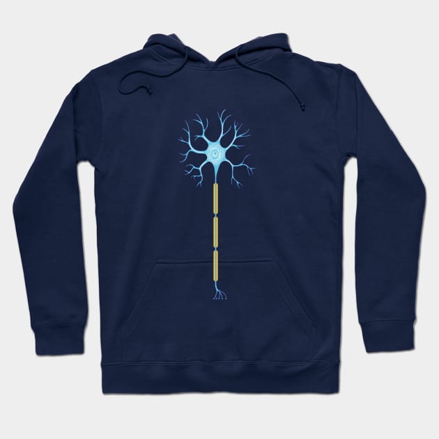 Neuron synapse anatomical structure Hoodie by Science Design
